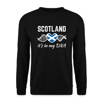 L'Ecosse est dans mon ADN - Sweat-shirt Unisexe - noir - Devant - Alina (178cm) & Michal (187cm)