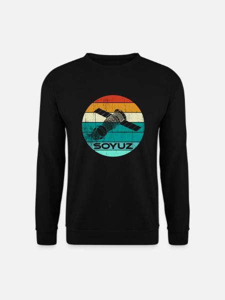 Sojus Raumschiff Sowjetunion - Unisex Pullover - Schwarz