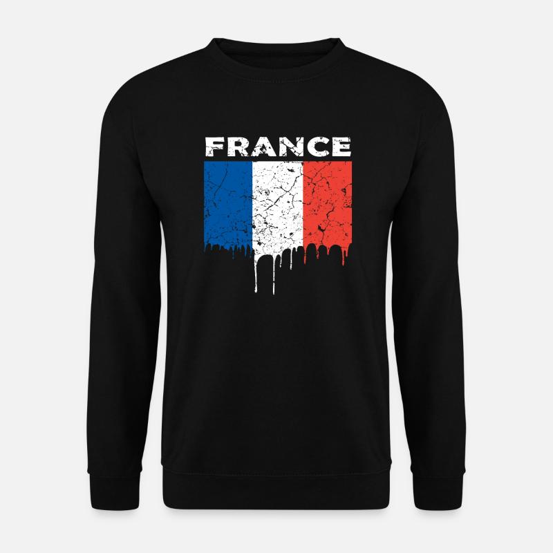 Französische Flagge - Unisex Pullover - Schwarz