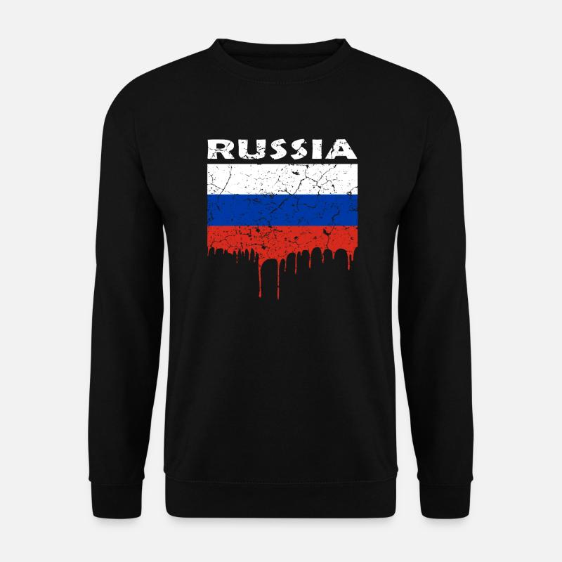 Russland - Unisex Pullover - Schwarz