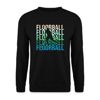 Floorball - Unisex Pullover - Schwarz - Vorne - Alina (178cm) & Michal (187cm)