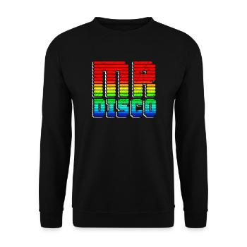 Mr. Disco - Unisex Pullover - Schwarz - Vorne - Alina (178cm) & Michal (187cm)