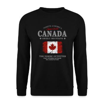 Kanada - Maple Leaf - Canada - Sweat-shirt Unisexe - noir - Devant - Alina (178cm) & Michal (187cm)