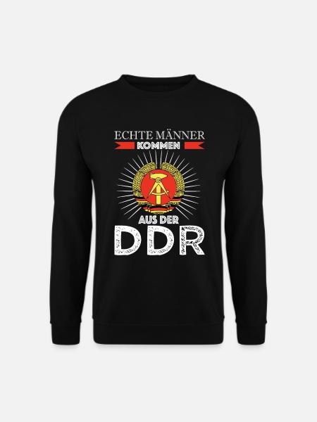 Echte Männer DDR Spruch Deutschland - Unisex Pullover - Schwarz