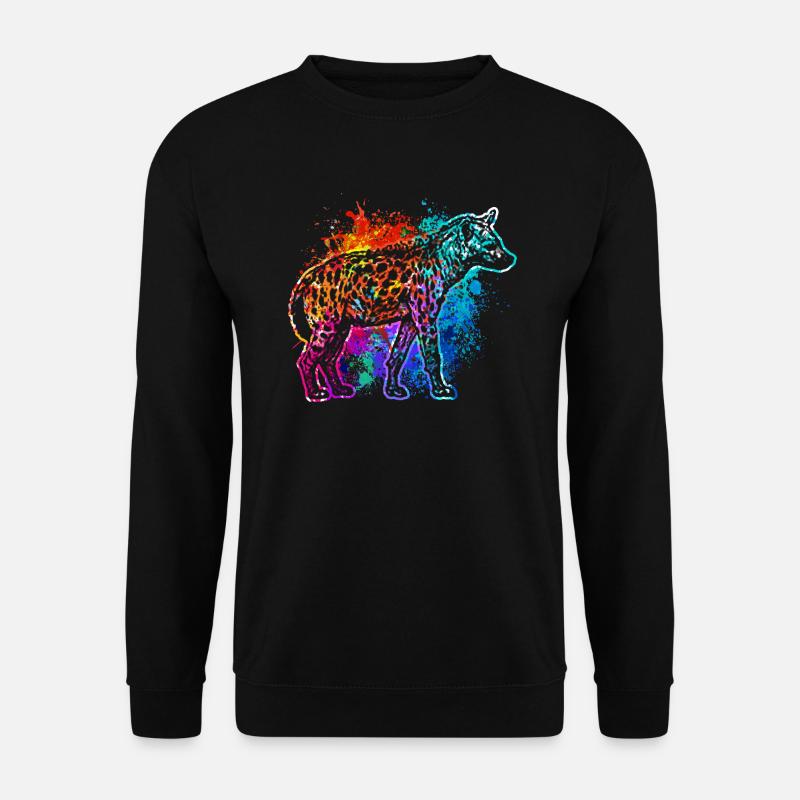 Bunte Hyäne - Unisex Pullover - Schwarz