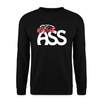 Logo du premier cul - FA04 - Sweat-shirt Unisexe - noir - Devant - Alina (178cm) & Michal (187cm)
