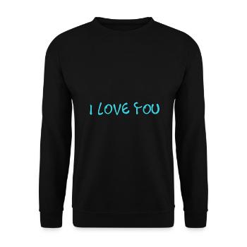 LIEBE. MUTTERTAG. SCHÖNEN MUTTERTAG. MAMA - Unisex Pullover - Schwarz - Vorne - Alina (178cm) & Michal (187cm)