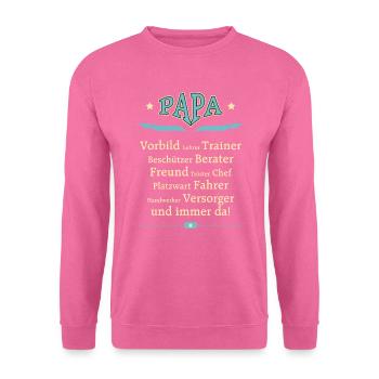 BD - Papa Vorbild Trainer Berater Freund Chef - Unisex Pullover - Pink - Vorne