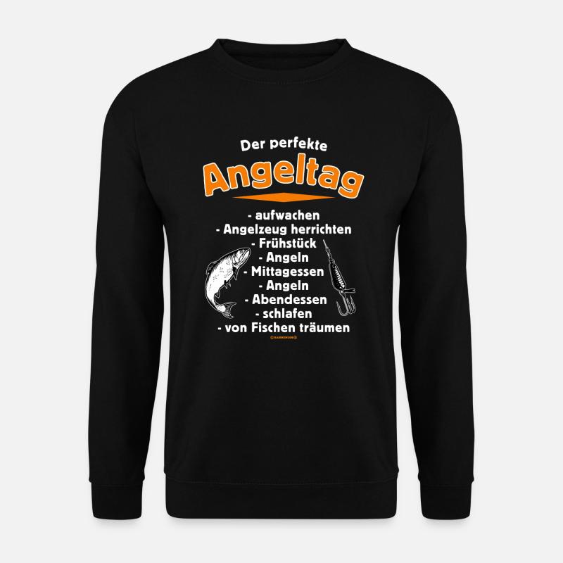 FID - der perfekte Angeltag - das Original powered - Unisex Pullover - Schwarz