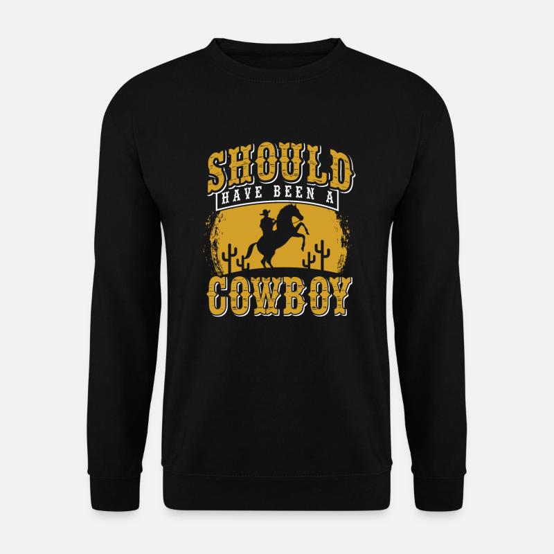 Cowboy - Unisex Pullover - Schwarz