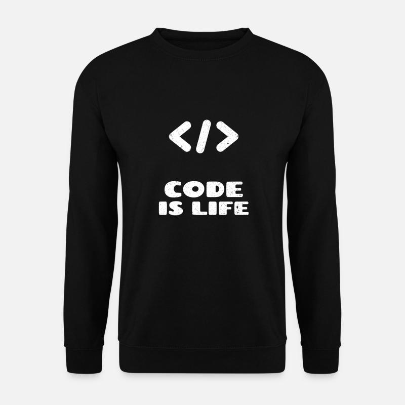 coding programmieren Programmierer Geschenk idee - Unisex Pullover - Schwarz