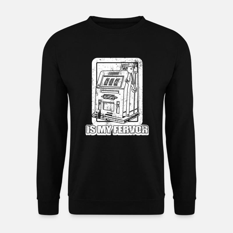 Einarmiger Bandit Spielautomat Glücksspiel Casino - Unisex Pullover - Schwarz