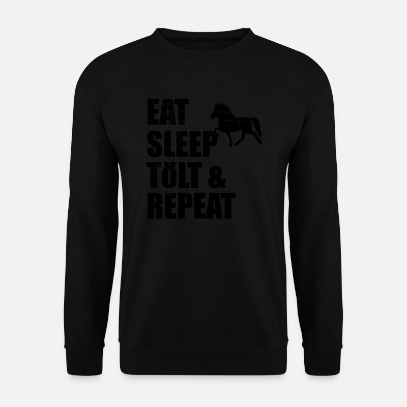Icelandic Horse: Islandpferd Pferd Pony Merch - Unisex Pullover - Schwarz