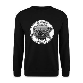 Bearded Dragon Tattoo Reptile Keeper Beardie Owner - Unisex Sweatshirt - black - Front - Alina (178cm) & Michal (187cm)