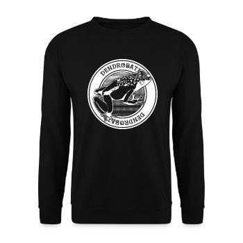 Dart Frosch Tattoo Stil Dendrobates Tinctorius - Unisex Pullover - Schwarz - Vorne - Alina (178cm) & Michal (187cm)