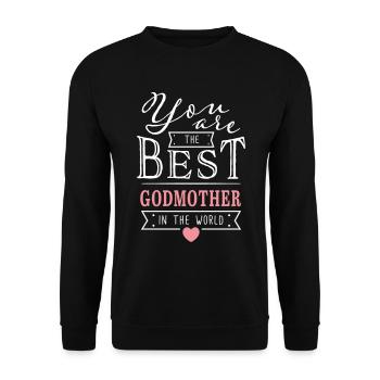 Meilleur Godmother meilleur cadeau de marécage - Sweat-shirt Unisexe - noir - Devant - Alina (178cm) & Michal (187cm)
