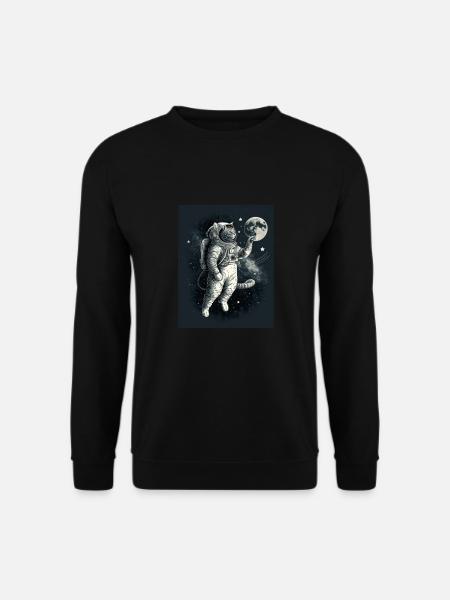 Spacecat Katze - Unisex Pullover - Schwarz