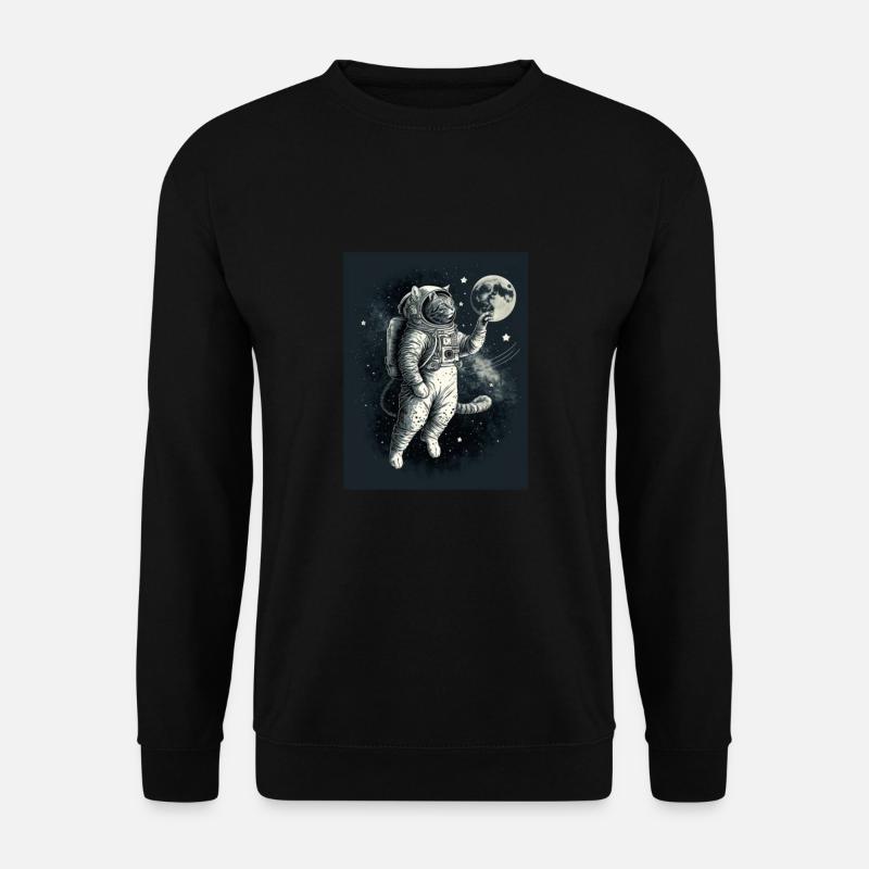 Spacecat Cat - Unisex Sweatshirt - black