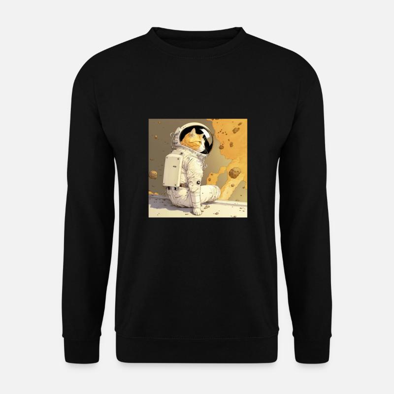 Chat astronaute spatial spatial - Sweat-shirt Unisexe - noir
