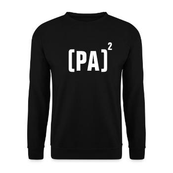 DAD - FATHER - FATHER'S DAY - BIRTHDAY - VALENTINESTA - Unisex Sweatshirt - black - Front - Alina (178cm) & Michal (187cm)