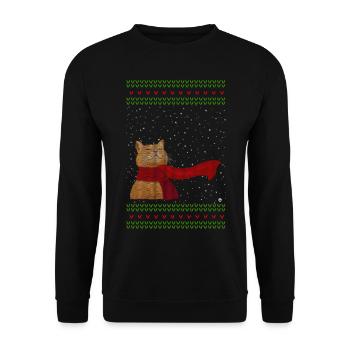Strickmieze 2 - Unisex Pullover - Schwarz - Vorne - Alina (178cm) & Michal (187cm)