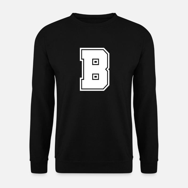 La lettre B - Sweat-shirt Unisexe - noir