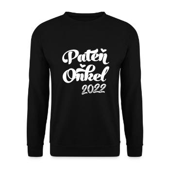 Patenonkel Göd Ged Patenonkel fragen Pate Geschenk - Unisex Pullover - Schwarz - Vorne - Alina (178cm) & Michal (187cm)