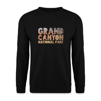 Grand Canyon National Park - Unisex Sweatshirt - black - Front - Alina (178cm) & Michal (187cm)
