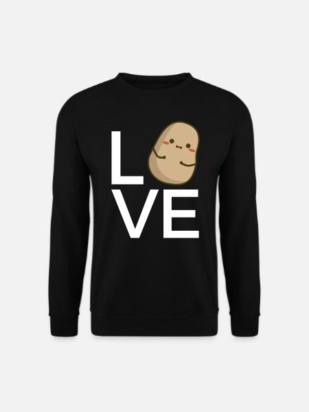 Love pomme de terre - Sweat-shirt Unisexe - noir