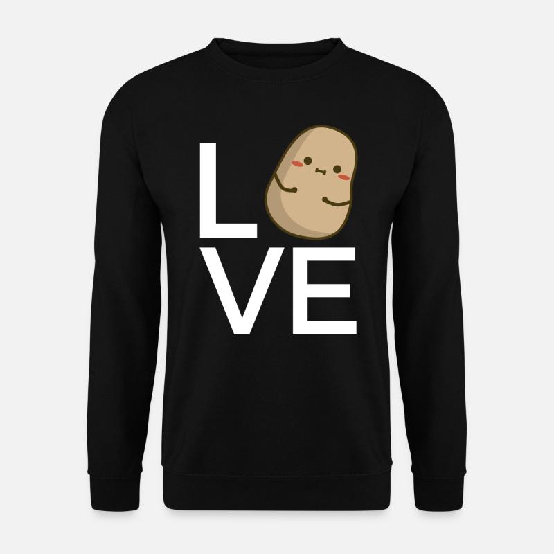 Love pomme de terre - Sweat-shirt Unisexe - noir