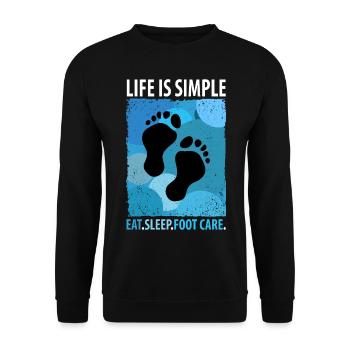 Soins des pieds Pédicure Podiatre Salon de manucure Cadeau - Sweat-shirt Unisexe - noir - Devant - Alina (178cm) & Michal (187cm)