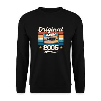 Born Gift Original 2005 Gift Idea 2005 - Sweat-shirt Unisexe - noir - Devant - Alina (178cm) & Michal (187cm)