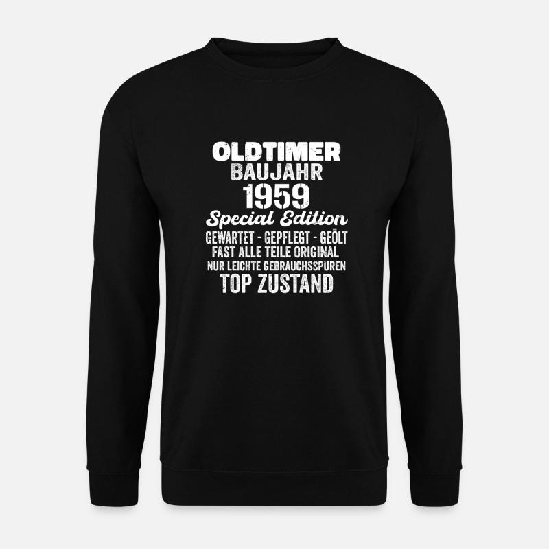 Original 1959 Jahrgang Vintage Geburtstag Retro - Unisex Pullover - Schwarz