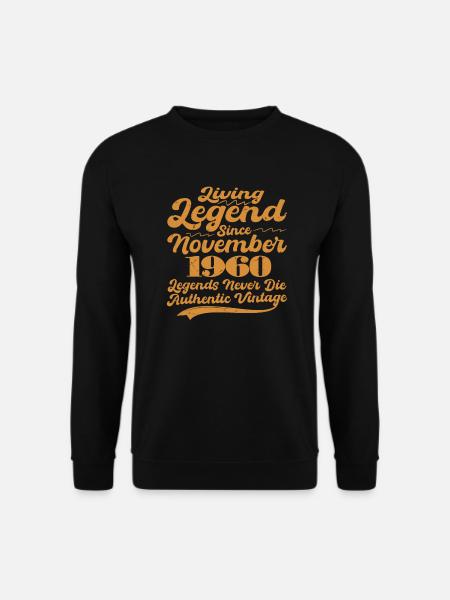 Es war einmal eine Legende. November 1960 Geburts - Unisex Pullover - Schwarz