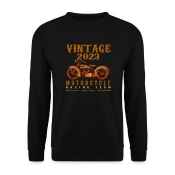Legends were born in 2023 and ride motorcycles - Unisex Sweatshirt - black - Front - Alina (178cm) & Michal (187cm)