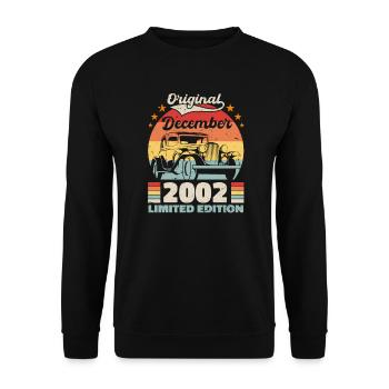 December 2002 Birthday present December 2002 - Unisex Sweatshirt - black - Front - Alina (178cm) & Michal (187cm)