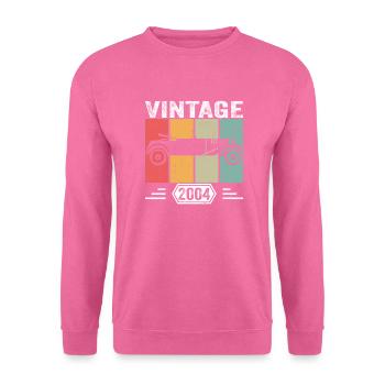 Classic Since 2004, Vintage Car Birthday Gift 2004 - Unisex Pullover - Pink - Vorne