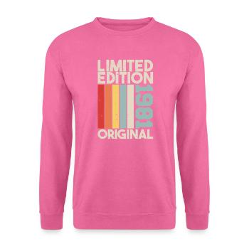 1981 - Limited Edition Birthday Gift 1981 Original - Unisex Pullover - Pink - Vorne