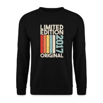 2017 - Cadeau d’anniversaire en édition limitée 2017 Original - Sweat-shirt Unisexe - noir - Devant - Alina (178cm) & Michal (187cm)