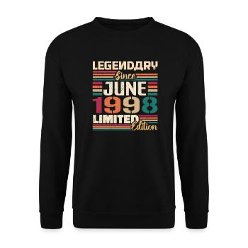 Légendaire Juin 1968 Edition Limitée Juin 1968 - Sweat-shirt Unisexe - noir - Devant - Alina (178cm) & Michal (187cm)
