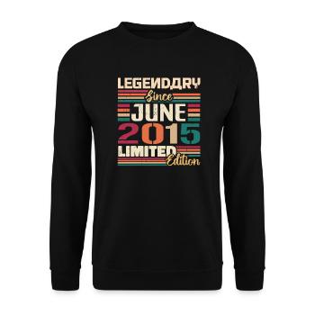 Legendary June 2015 Limited Edition June 2015 - Unisex Sweatshirt - black - Front - Alina (178cm) & Michal (187cm)