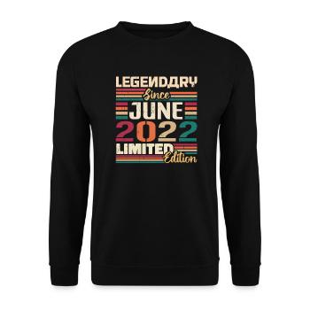 Légendaire juin 2022 Édition limitée juin 2022 - Sweat-shirt Unisexe - noir - Devant - Alina (178cm) & Michal (187cm)
