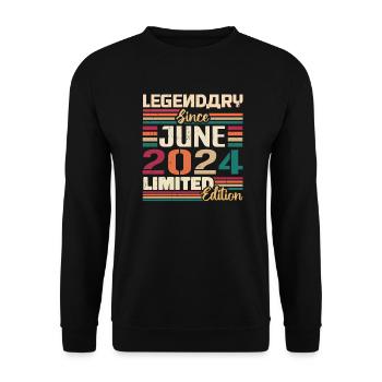 Légendaire Juin 2024 Edition Limitée Juin 2024 - Sweat-shirt Unisexe - noir - Devant - Alina (178cm) & Michal (187cm)