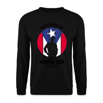 Puerto Rico Flagge | Puerto Ricaner Geschenkideen - Unisex Pullover - Schwarz - Vorne - Alina (178cm) & Michal (187cm)