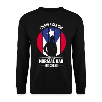 Puerto Rico Flagge | Puerto Ricaner Geschenkideen - Unisex Pullover - Schwarz - Vorne - Alina (178cm) & Michal (187cm)