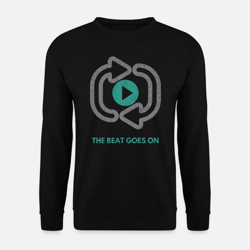 The beat goes grunge - Unisex Sweatshirt - black