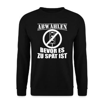Ampel Regierung Scholz Baerbock Habeck Grüne SPD - Unisex Pullover - Schwarz - Vorne - Alina (178cm) & Michal (187cm)
