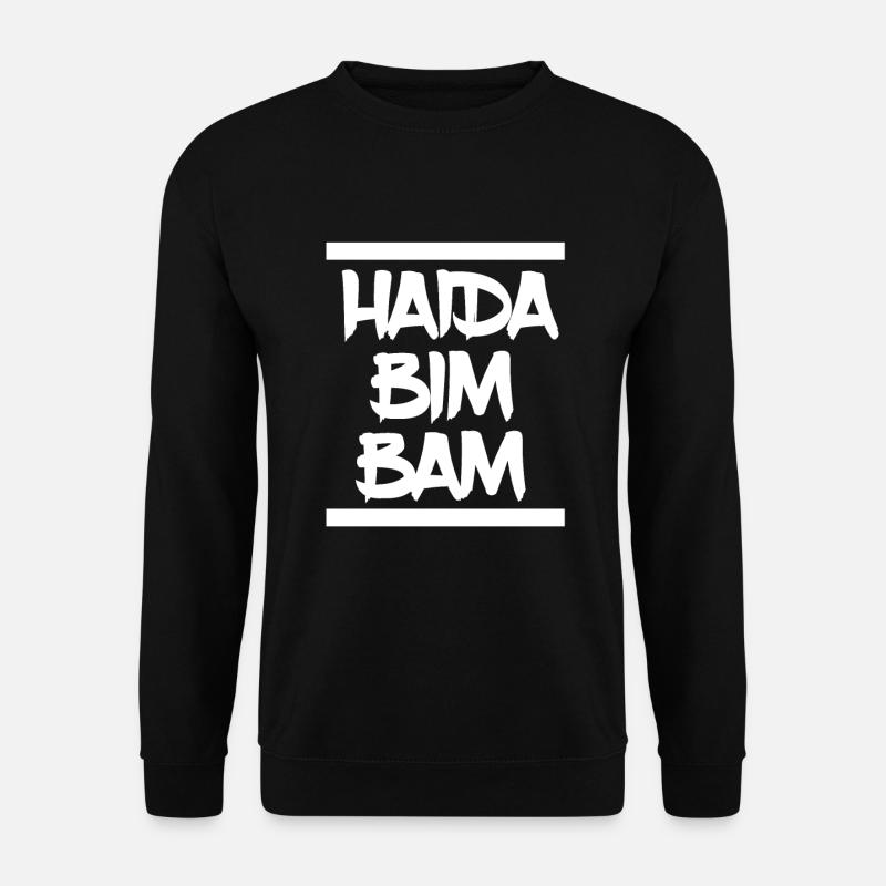 Haida Bim Bam Schwabe Spätzle Schwäbisch Schwaben - Unisex Pullover - Schwarz