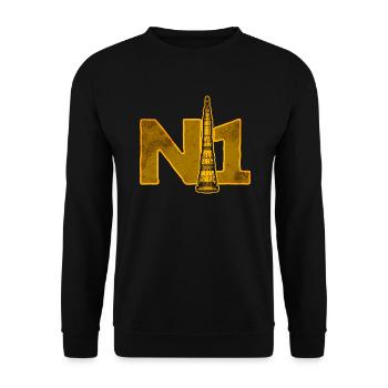 N1 Missile Soviet Union - Unisex Sweatshirt - black - Front - Alina (178cm) & Michal (187cm)