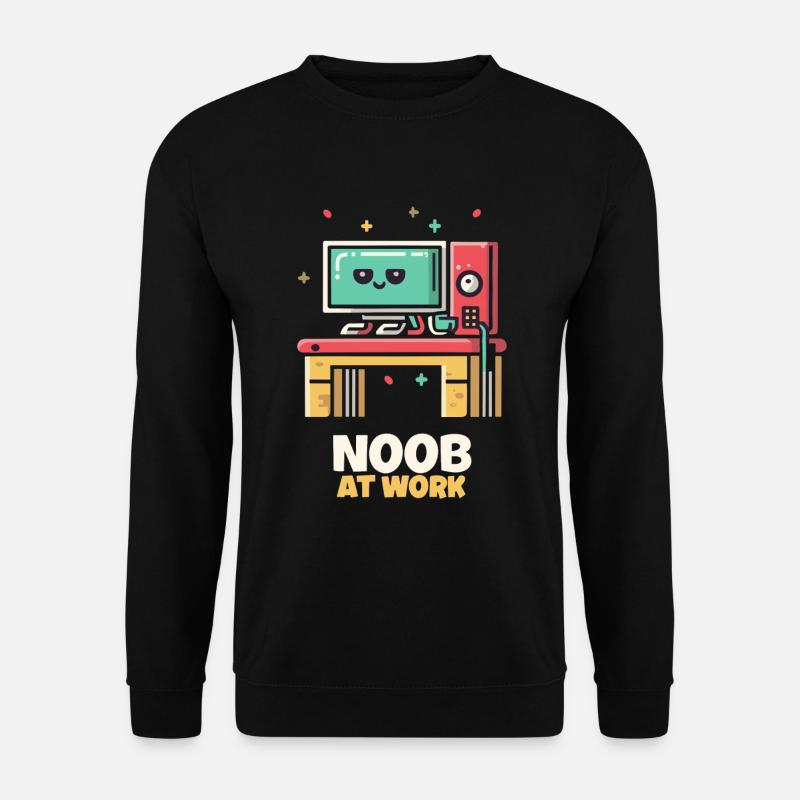 Noob bei der Arbeit - Unisex Pullover - Schwarz